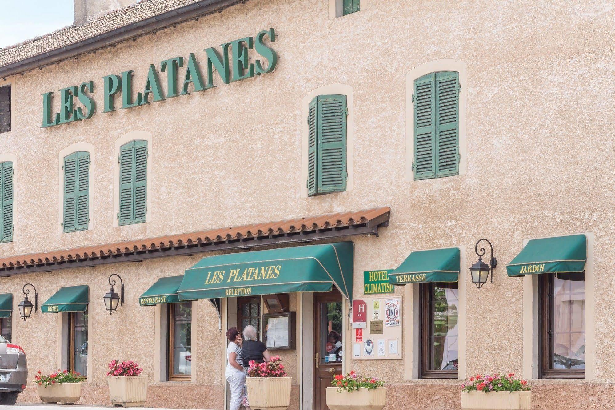 Logis Hotel Les Platanes Reyssouze ภายนอก รูปภาพ